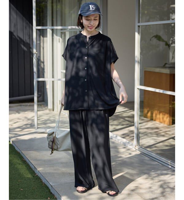 SLOBE IENA「《2枚セット/予約》カットジョーゼットセットアップ」|Tシャツ・カットソー|