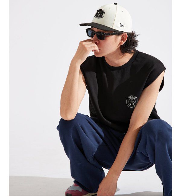 Paris Saint-Germain「《追加》【Paris Saint-Germain / パリ・サン＝ジェルマン】 JP METALLIC LOGO TANK」|Tシャツ・カットソー|ブラック