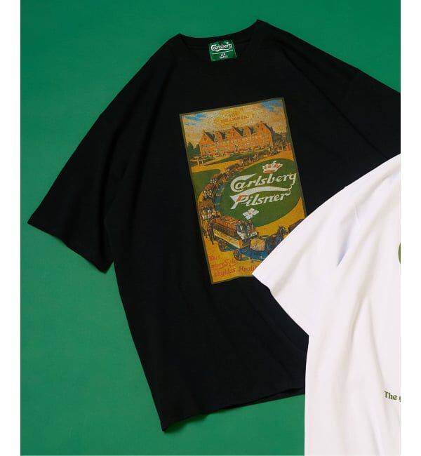 417 EDIFICE「《追加》CARLSBERG &times; 417 GRAPHIC Tシャツ」|Tシャツ・カットソー|ブラック A