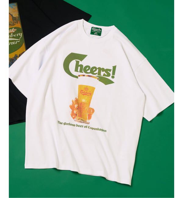 417 EDIFICE「《追加》CARLSBERG &times; 417 GRAPHIC Tシャツ」|Tシャツ・カットソー|ホワイト A