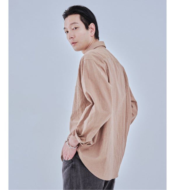 EDIFICE「コットンリネン ギンガム レギュラー シャツ」|シャツ・ブラウス|