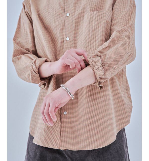 EDIFICE「コットンリネン ギンガム レギュラー シャツ」|シャツ・ブラウス|