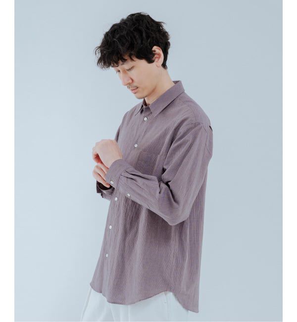 EDIFICE「コットンリネン ギンガム レギュラー シャツ」|シャツ・ブラウス|