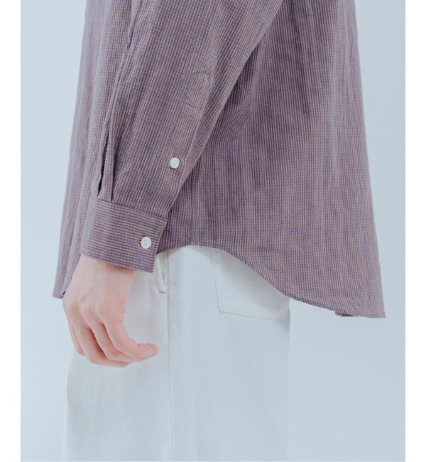 EDIFICE「コットンリネン ギンガム レギュラー シャツ」|シャツ・ブラウス|