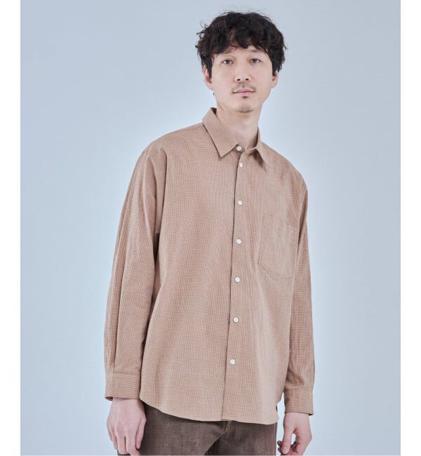 EDIFICE「コットンリネン ギンガム レギュラー シャツ」|シャツ・ブラウス|