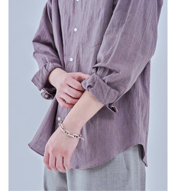 EDIFICE「コットンリネン ギンガム レギュラー シャツ」|シャツ・ブラウス|