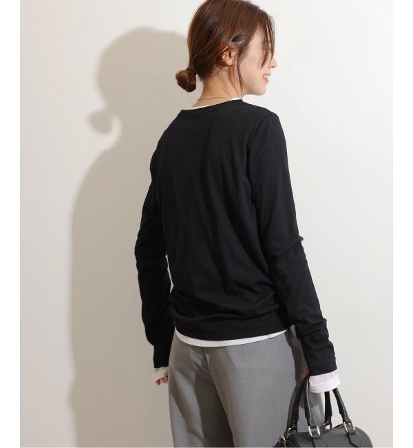 JOURNAL STANDARD relume「《追加4》ソフトテレコクルーネックロングTEE」|Tシャツ・カットソー|