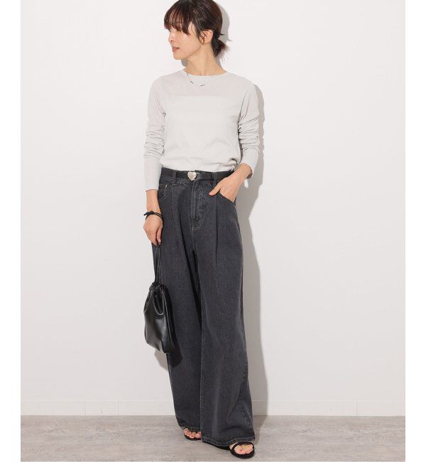 JOURNAL STANDARD relume「《追加4》ソフトテレコクルーネックロングTEE」|Tシャツ・カットソー|