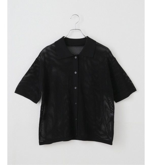 JOURNAL STANDARD relume「メッシュニットカーディガン」|ニット・セーター|ブラック