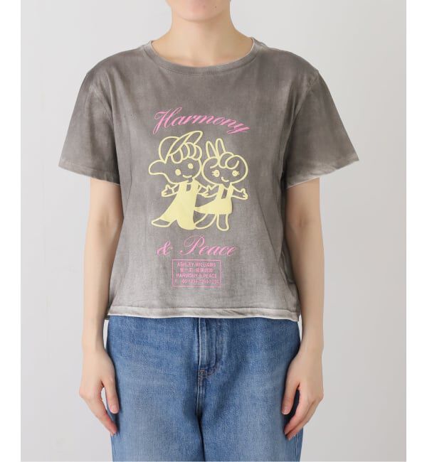 Oriens JOURNAL STANDARD「【Ashley Williams 】WASHED GREY CROPPED T-SH AWAW250098」|Tシャツ・カットソー|