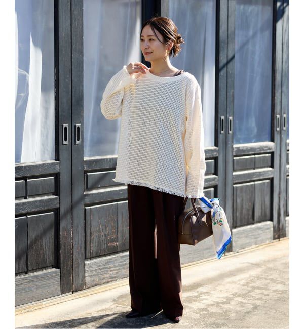 JOURNAL STANDARD「バスケットメッシュ ルーズブラウス」|シャツ・ブラウス|