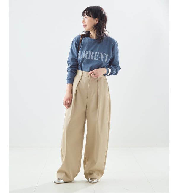 journal standard L'essage「《CURRENT》プリントロングスリーブTシャツ」|Tシャツ・カットソー|