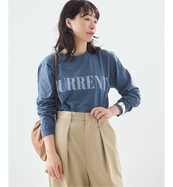 journal standard L'essage「《CURRENT》プリントロングスリーブTシャツ」|Tシャツ・カットソー|