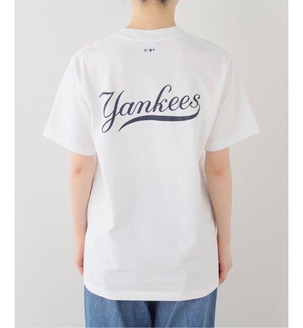journal standard L'essage「【SPORTY&RICH/スポーティアンドリッチ】Yankees Curve T-Shirt：Tシャツ」|Tシャツ・カットソー|