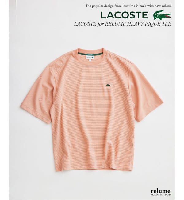 JOURNAL STANDARD relume「LACOSTE / ラコステ ヘビーピケ Tシャツ」|Tシャツ・カットソー|ピンク A