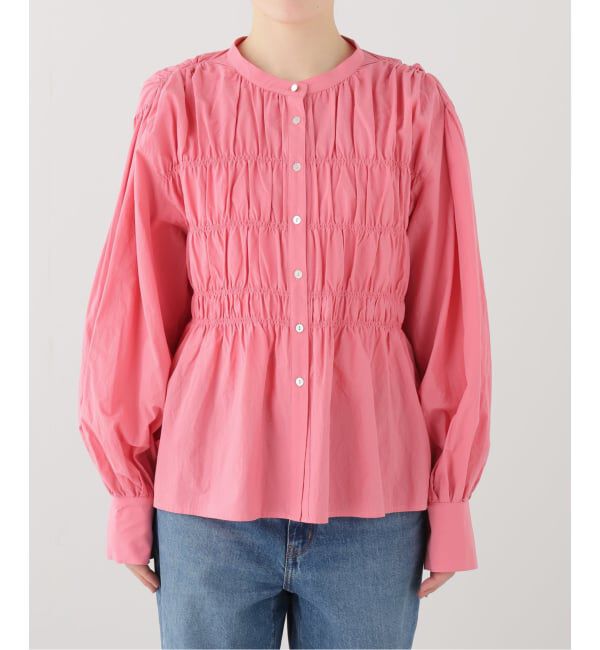 JOURNAL STANDARD「シャーリング2WAY無地ドットブラウス」|シャツ・ブラウス|