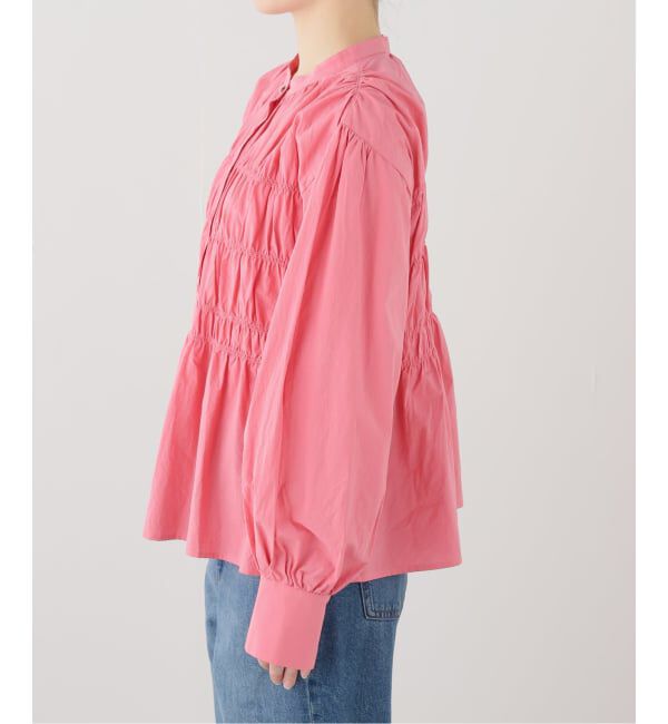 JOURNAL STANDARD「シャーリング2WAY無地ドットブラウス」|シャツ・ブラウス|