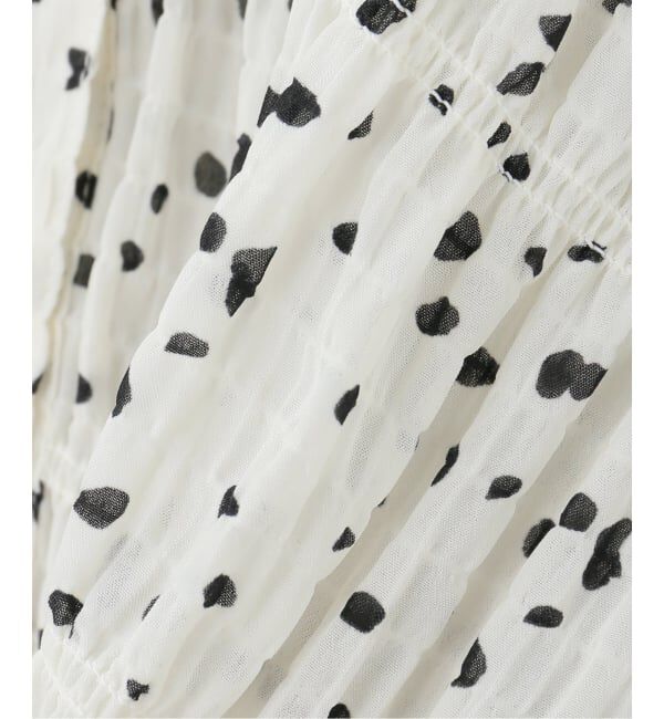 JOURNAL STANDARD「シャーリング2WAY無地ドットブラウス」|シャツ・ブラウス|