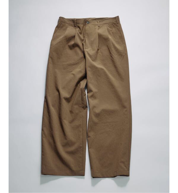 JOURNAL STANDARD relume「《予約》RIRANCHA(R)/ リランチェ シアー ワイドスラックス」|スラックス|ブラウン D