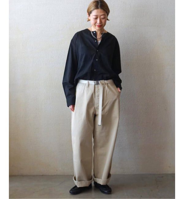 journal standard luxe「【VAS-Y LENTEMENT】CREW-NECK OVERSIZED SHIRT」|シャツ・ブラウス|
