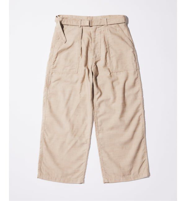 JOURNAL STANDARD「《予約》リネン ライク デニム ベルテッド パンツ」|スラックス|ナチュラル