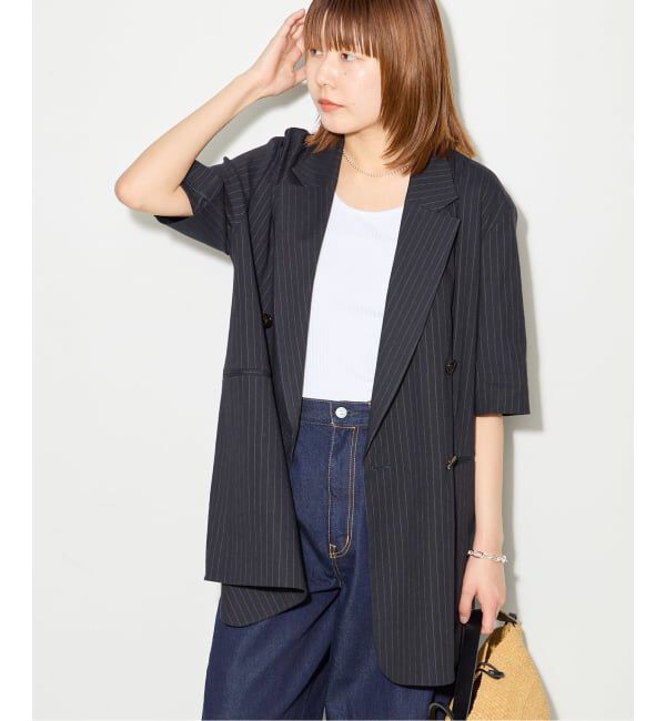 journal standard L'essage「《予約》バイオリネン オーバーサイズジャケット」|テーラードジャケット|