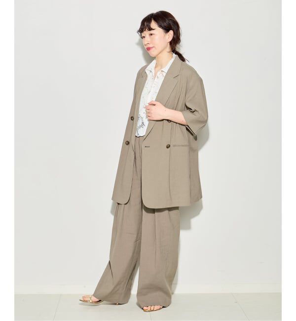 journal standard L'essage「《予約》バイオリネン オーバーサイズジャケット」|テーラードジャケット|