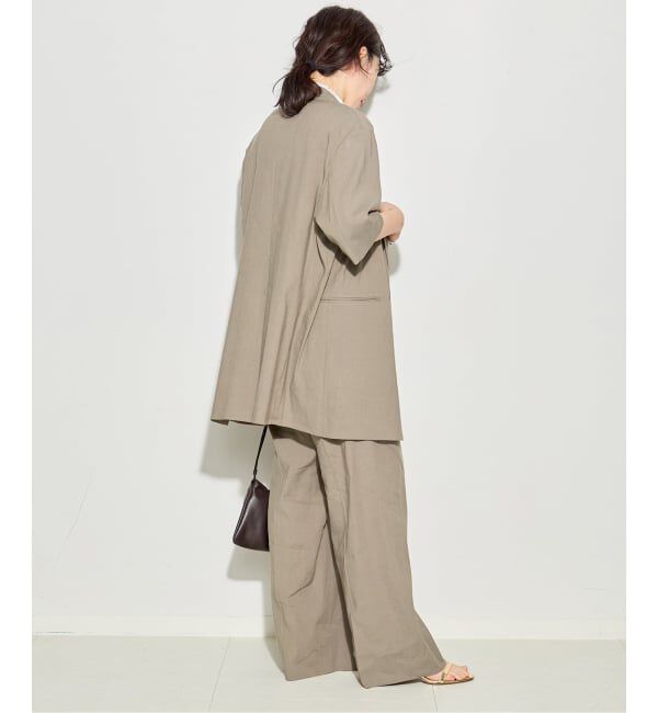 journal standard L'essage「《予約》バイオリネン オーバーサイズジャケット」|テーラードジャケット|