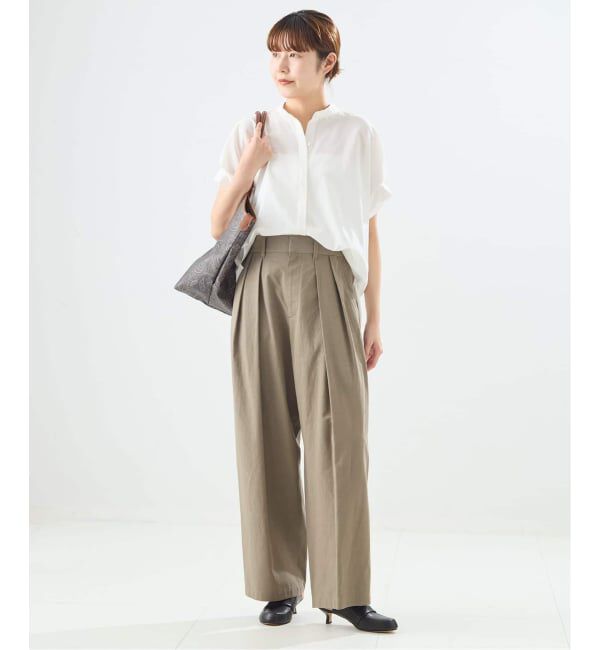 journal standard L'essage「《予約》DEVEAUX/ドットタックスリーブシャツ」|シャツ・ブラウス|