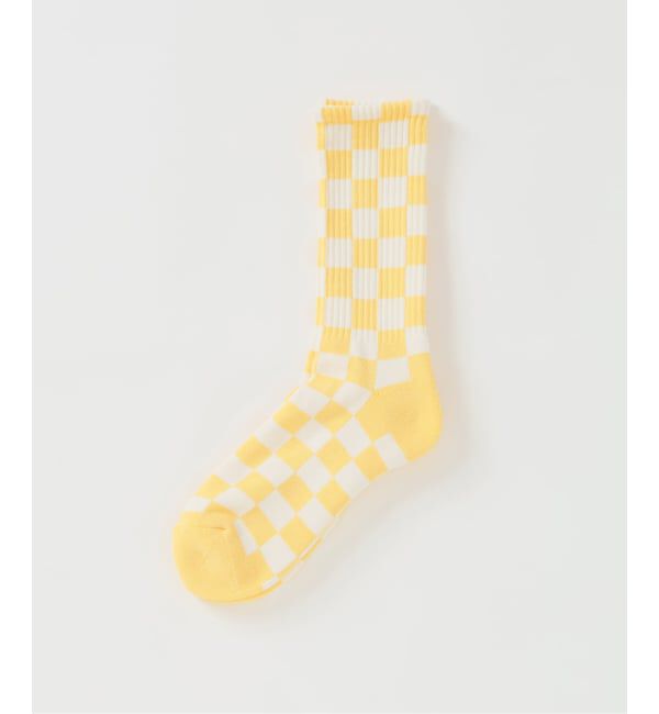 JOURNAL STANDARD relume「チェッカーフラッグ ソックス」|ソックス|イエロー