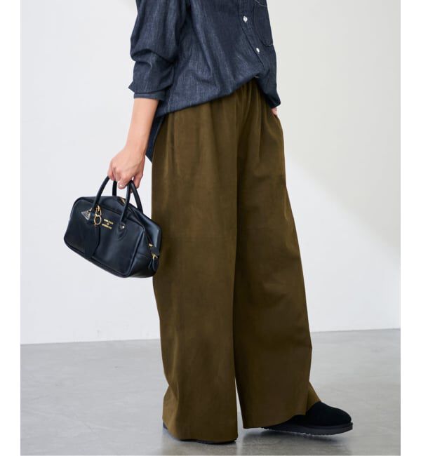 FRAMeWORK「フェイクスエードワイドパンツ」|その他|