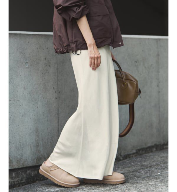 FRAMeWORK「≪追加≫シルキーキュプラバイアススカート」|スカート|