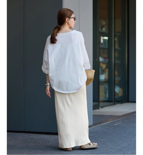 FRAMeWORK「≪追加≫シルキーキュプラバイアススカート」|スカート|