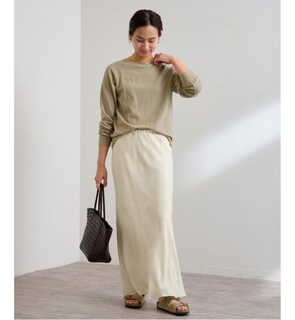 FRAMeWORK「≪追加≫シルキーキュプラバイアススカート」|スカート|