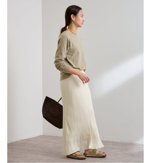 FRAMeWORK「≪追加≫シルキーキュプラバイアススカート」|スカート|