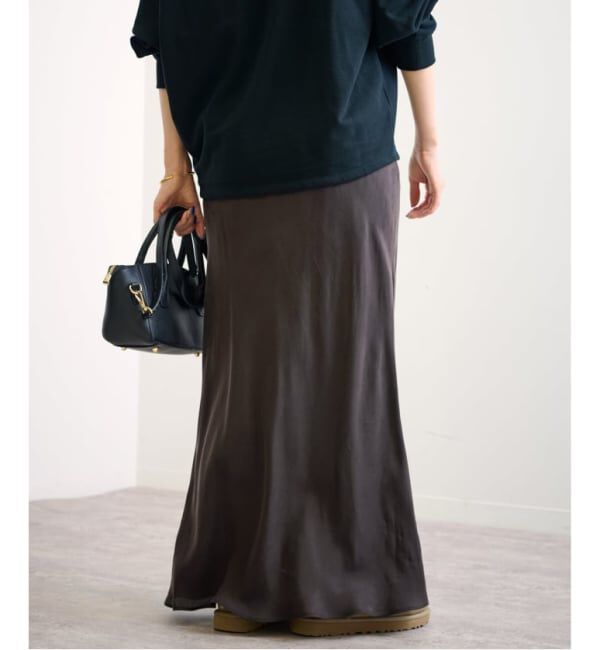 FRAMeWORK「≪追加≫シルキーキュプラバイアススカート」|スカート|