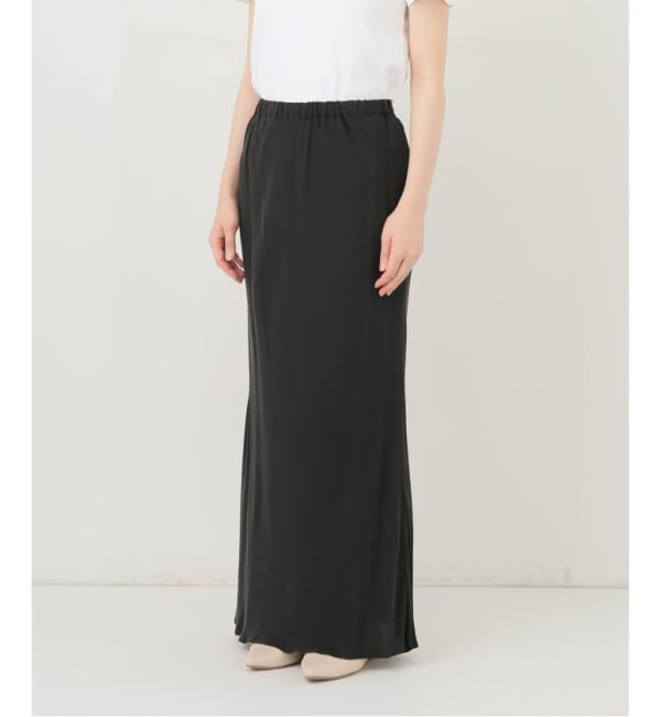 FRAMeWORK「≪追加≫シルキーキュプラバイアススカート」|スカート|