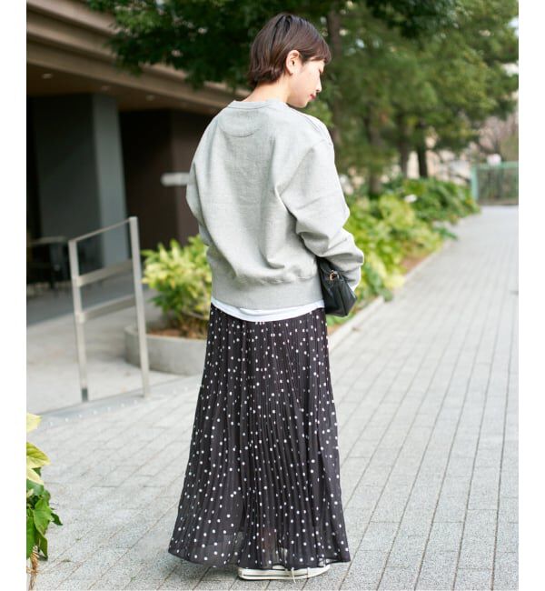 Spick and Span「《一部店舗+WEB限定》ドットプリーツイージースカート」|スカート|