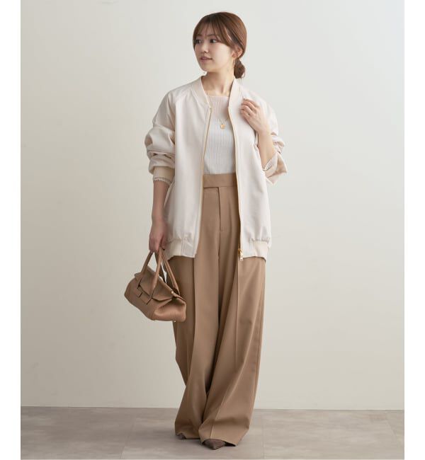 NOBLE「《WEB限定カラー》シアーホリゾンタルリブニット」|ニット・セーター|