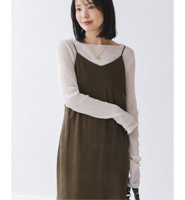 NOBLE「《WEB限定カラー》シアーホリゾンタルリブニット」|ニット・セーター|