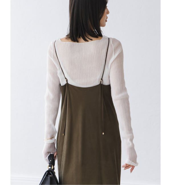 NOBLE「《WEB限定カラー》シアーホリゾンタルリブニット」|ニット・セーター|