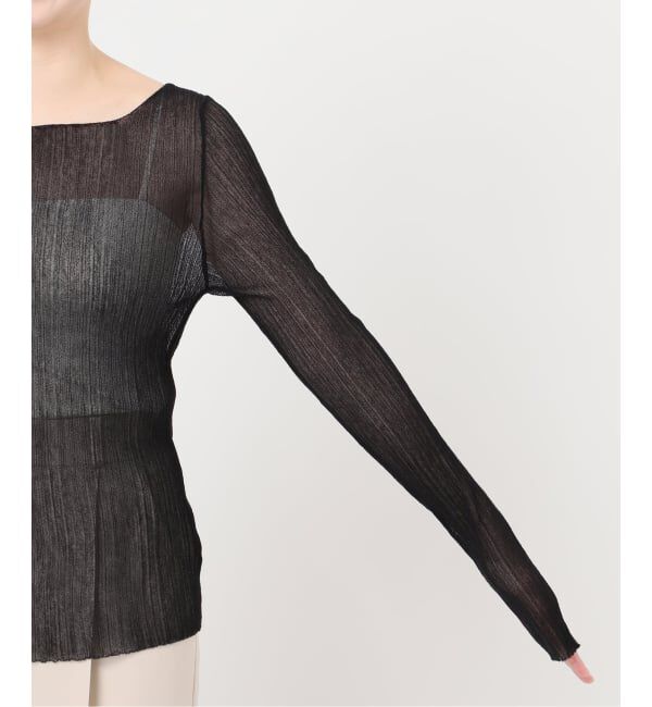 NOBLE「《WEB限定カラー》シアーホリゾンタルリブニット」|ニット・セーター|