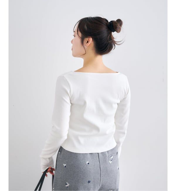 U by SPICK&SPAN「ベアテレコカットトップス」|Tシャツ・カットソー|