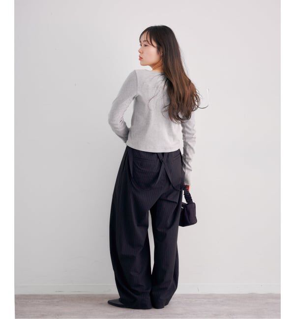 U by SPICK&SPAN「ベアテレコカットトップス」|Tシャツ・カットソー|