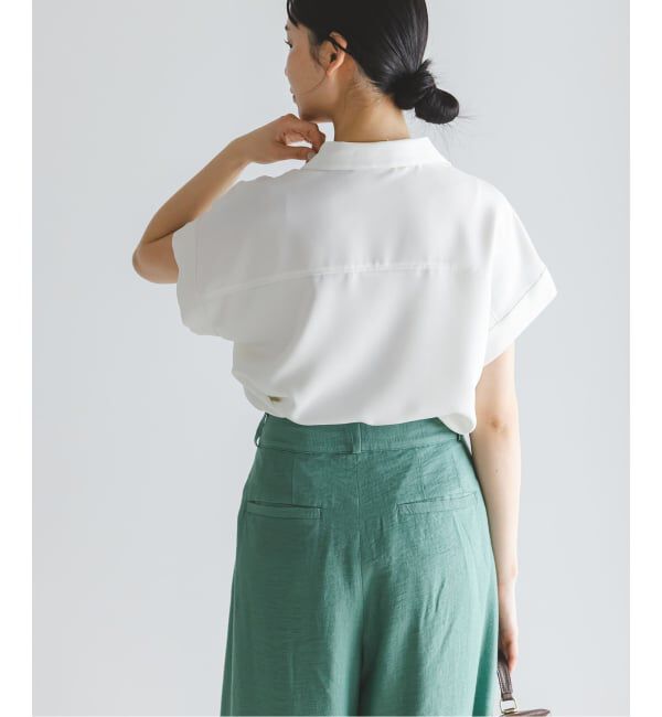 NOBLE「《予約》ワークディテールノースリブラウス」|シャツ・ブラウス|