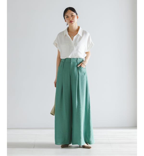 NOBLE「《予約》ワークディテールノースリブラウス」|シャツ・ブラウス|