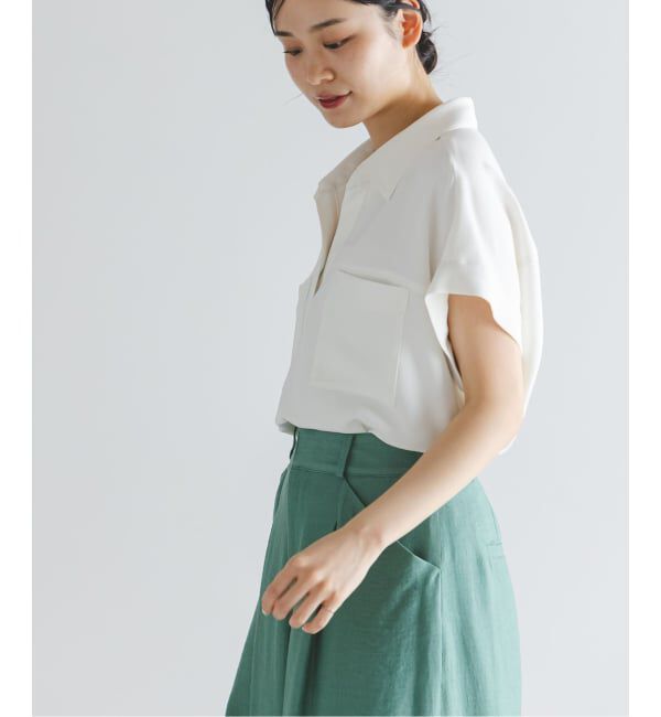 NOBLE「《予約》ワークディテールノースリブラウス」|シャツ・ブラウス|