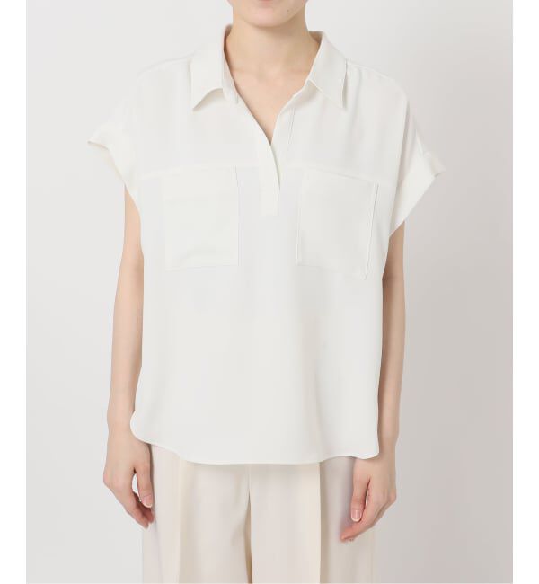 NOBLE「《予約》ワークディテールノースリブラウス」|シャツ・ブラウス|