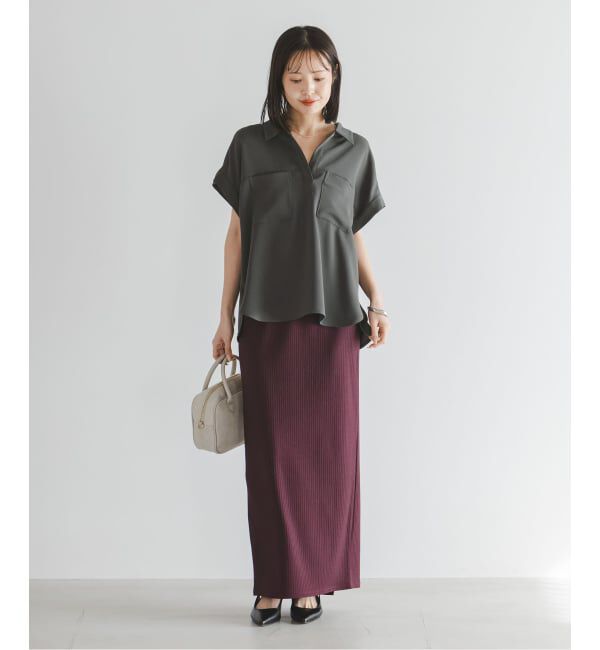 NOBLE「《予約》ワークディテールノースリブラウス」|シャツ・ブラウス|