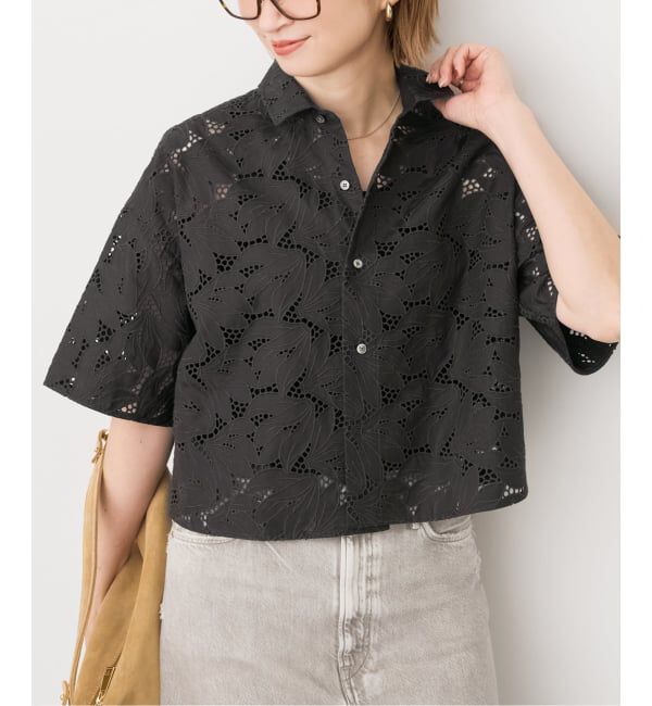 Spick and Span「TICCA / ティッカ 別注レース半袖シャツ*」|シャツ・ブラウス|